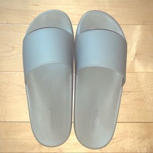 VINCE Westcoast Grey Slip-on Slide Sandals size 9